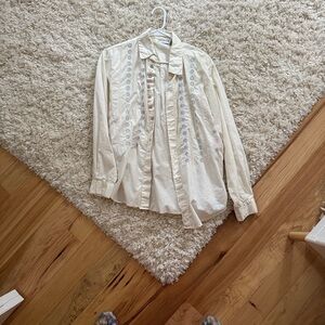 Women's Cream Button Down Shirt